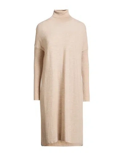 Gentryportofino Woman Midi Dress Beige Size 4 Cashmere In Neutral