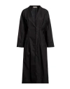 Gentryportofino Woman Midi Dress Black Size 10 Cotton In Black