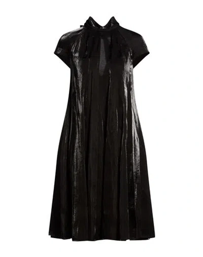 Gentryportofino Woman Midi Dress Black Size 6 Viscose, Polyester