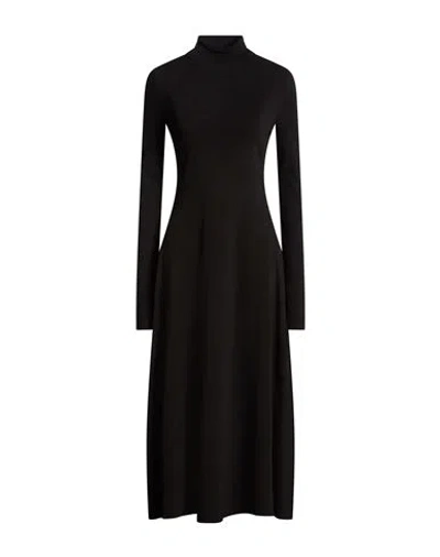 Gentryportofino Woman Midi Dress Black Size 8 Silk, Polyester