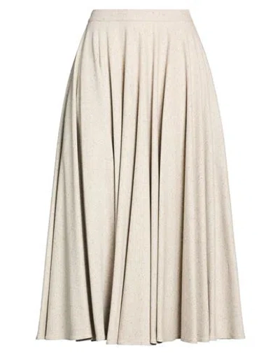 Gentryportofino Woman Midi Skirt Grey Size 6 Virgin Wool, Viscose, Silk, Elastane