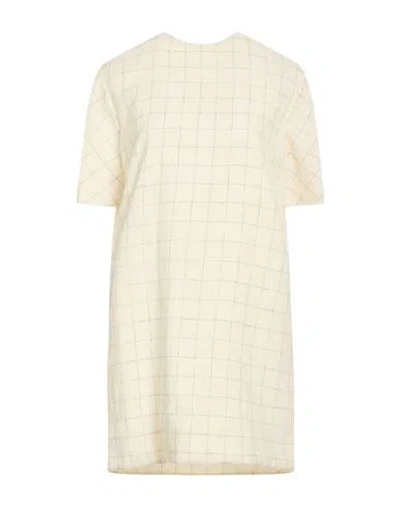 Gentryportofino Woman Mini Dress Cream Size 6 Virgin Wool In White
