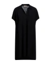 Gentryportofino Woman Mini Dress Midnight Blue Size 12 Cotton, Cashmere In Blue