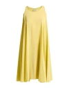 Gentryportofino Woman Mini Dress Yellow Size 8 Silk
