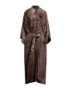 Gentryportofino Woman Overcoat & Trench Coat Taupe Size 8 Viscose, Silk In Grey