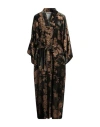 Gentryportofino Woman Overcoat & Trench Coat Military Green Size 10 Viscose, Silk