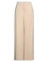 Gentryportofino Woman Pants Beige Size 12 Viscose, Cupro In Pink