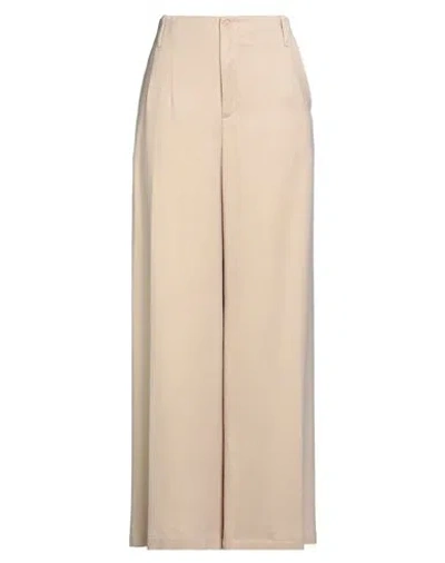 Gentryportofino Woman Pants Beige Size 12 Viscose, Cupro In Pink