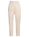 Gentryportofino Woman Pants Beige Size 14 Cotton, Elastane In Neutral