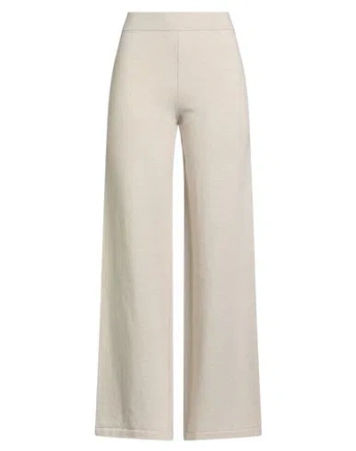 Gentryportofino Woman Pants Beige Size 8 Virgin Wool, Cashmere In Neutral