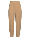 Gentryportofino Woman Pants Beige Size 8 Viscose, Virgin Wool