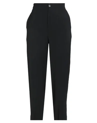 Gentryportofino Woman Pants Black Size 14 Viscose, Virgin Wool