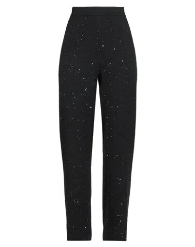 Gentryportofino Woman Pants Black Size 6 Virgin Wool, Alpaca Wool, Mohair Wool, Polyamide, Viscose