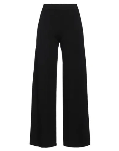 Gentryportofino Woman Pants Black Size 6 Virgin Wool, Cashmere