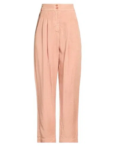 Gentryportofino Woman Pants Blush Size 6 Lyocell, Linen In Neutral