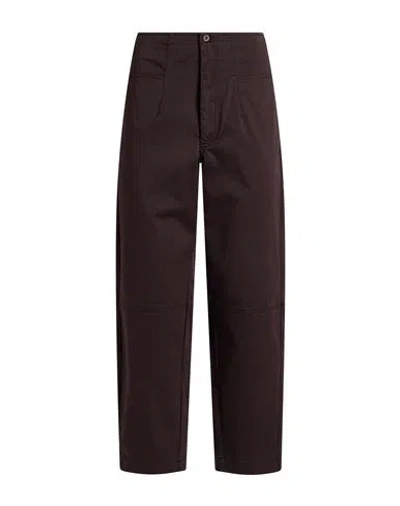 Gentryportofino Woman Pants Brown Size 6 Cotton, Elastane