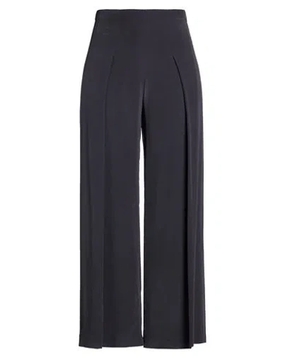 Gentryportofino Woman Pants Charcoal Size 14 Silk In Gray