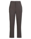 Gentryportofino Woman Pants Chocolate Brown Size 12 Viscose, Virgin Wool