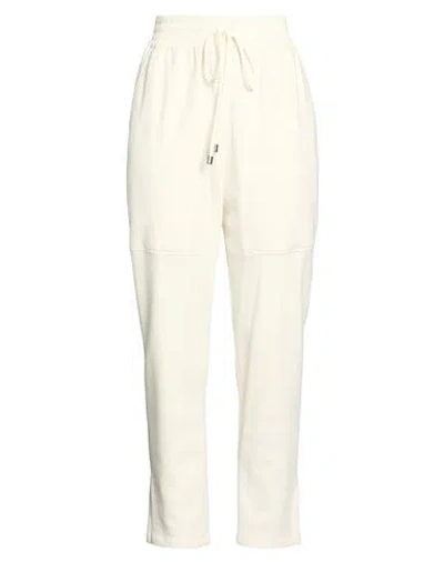 Gentryportofino Woman Pants Cream Size 6 Cotton, Polyamide, Cashmere In Neutral