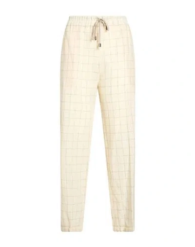 Gentryportofino Woman Pants Cream Size 6 Virgin Wool In Neutral