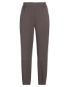 Gentryportofino Woman Pants Dark Brown Size 10 Viscose, Virgin Wool