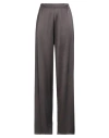 Gentryportofino Woman Pants Dark Brown Size 8 Viscose, Wool In Black