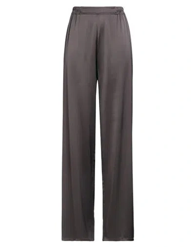 Gentryportofino Woman Pants Dark Brown Size 8 Viscose, Wool In Black