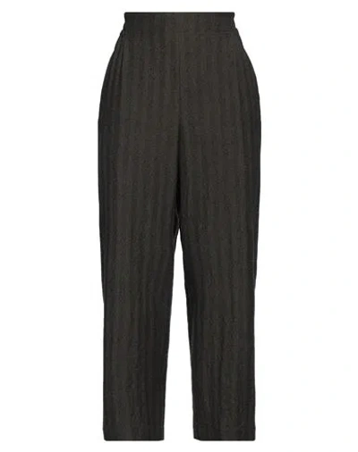 Gentryportofino Woman Pants Dark Green Size 6 Wool