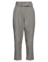 Gentryportofino Woman Pants Grey Size 8 Cotton In Grey