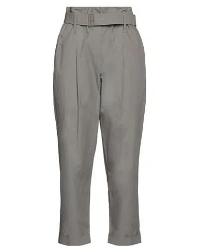 Gentryportofino Woman Pants Grey Size 8 Cotton