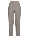 Gentryportofino Woman Pants Grey Size 8 Virgin Wool, Cashmere In Grey