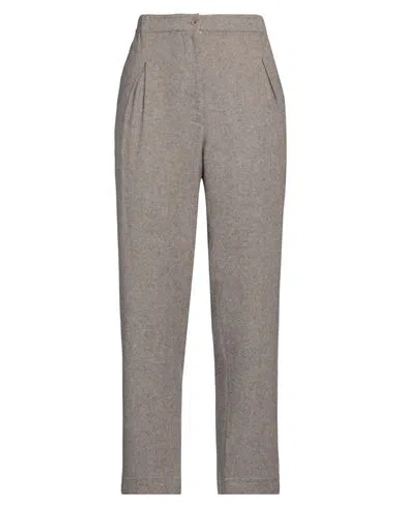 Gentryportofino Woman Pants Grey Size 8 Virgin Wool, Cashmere