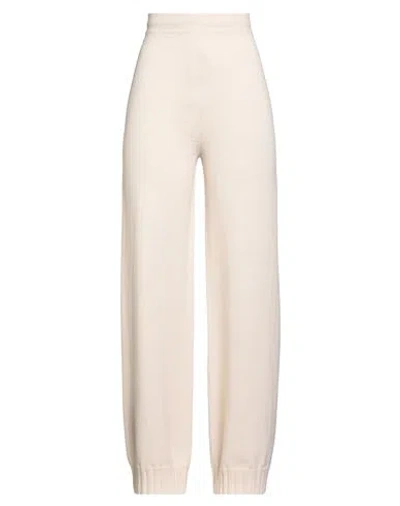 Gentryportofino Woman Pants Ivory Size 10 Cashmere In Neutral
