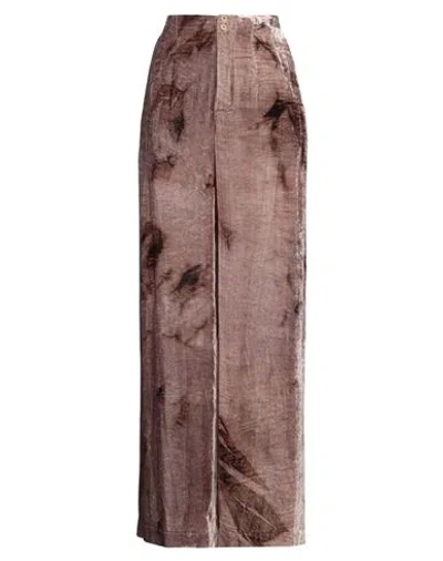 Gentryportofino Woman Pants Light Brown Size 6 Viscose, Silk In Beige