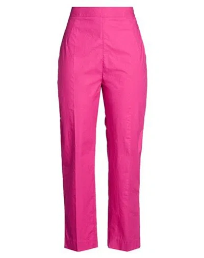 Gentryportofino Woman Pants Mauve Size 12 Cotton In Purple