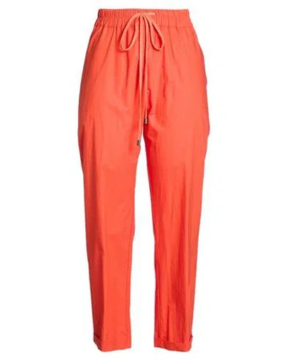 Gentryportofino Woman Pants Orange Size 12 Cotton