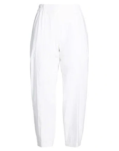 Gentryportofino Woman Pants White Size 14 Cotton