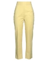 Gentryportofino Woman Pants Yellow Size 12 Cotton In Yellow