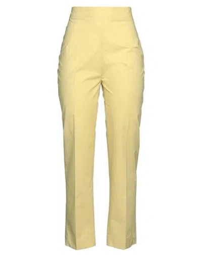 Gentryportofino Woman Pants Yellow Size 12 Cotton