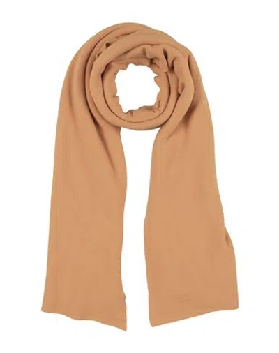 Gentryportofino Woman Scarf Camel Size - Cotton, Cashmere In Brown