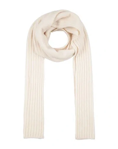 Gentryportofino Woman Scarf Cream Size 6 Virgin Wool, Polyamide In White
