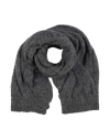 Gentryportofino Woman Scarf Lead Size - Alpaca Wool, Polyamide, Cashmere, Virgin Wool, Polyester In Grey