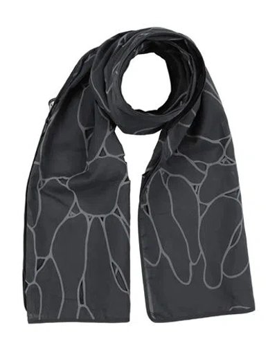 Gentryportofino Woman Scarf Lead Size - Cotton In Gray