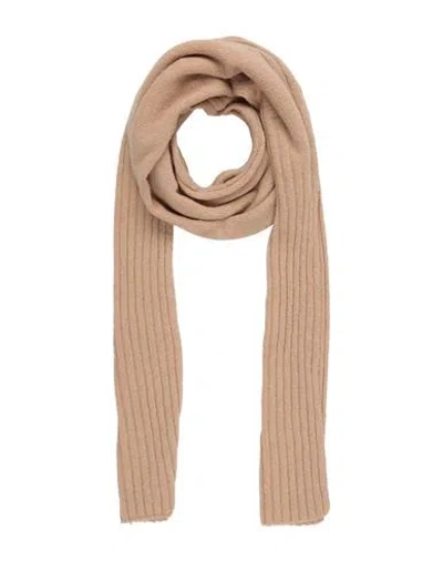 Gentryportofino Woman Scarf Sand Size 6 Virgin Wool, Polyamide