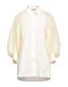 GENTRYPORTOFINO GENTRYPORTOFINO WOMAN SHIRT IVORY SIZE 8 COTTON