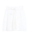 Gentryportofino Woman Shorts & Bermuda Shorts White Size 6 Cotton, Polyamide