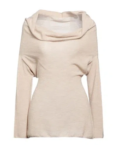 Gentryportofino Woman Sweater Beige Size 6 Cashmere In Neutral