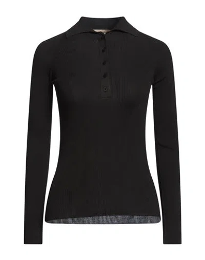Gentryportofino Woman Sweater Black Size 10 Silk, Cotton