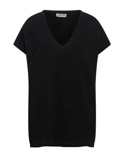 Gentryportofino Woman Sweater Black Size 6 Virgin Wool, Cashmere
