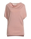 Gentryportofino Woman Sweater Blush Size 8 Virgin Wool, Silk In Pink